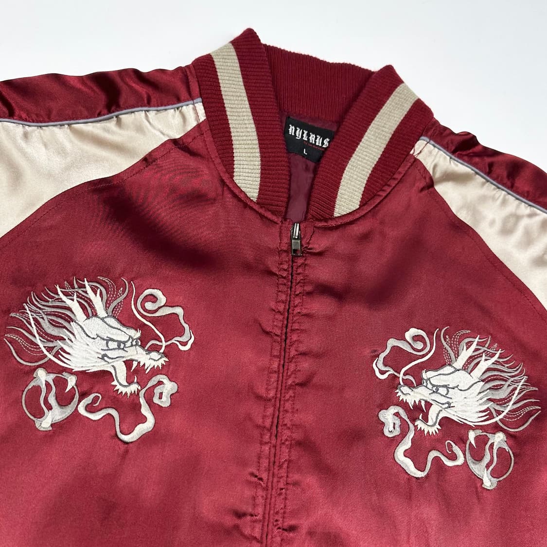 VTG 빈티지 드래곤 자수 스카쟌 자켓 (L) 상품이미지4