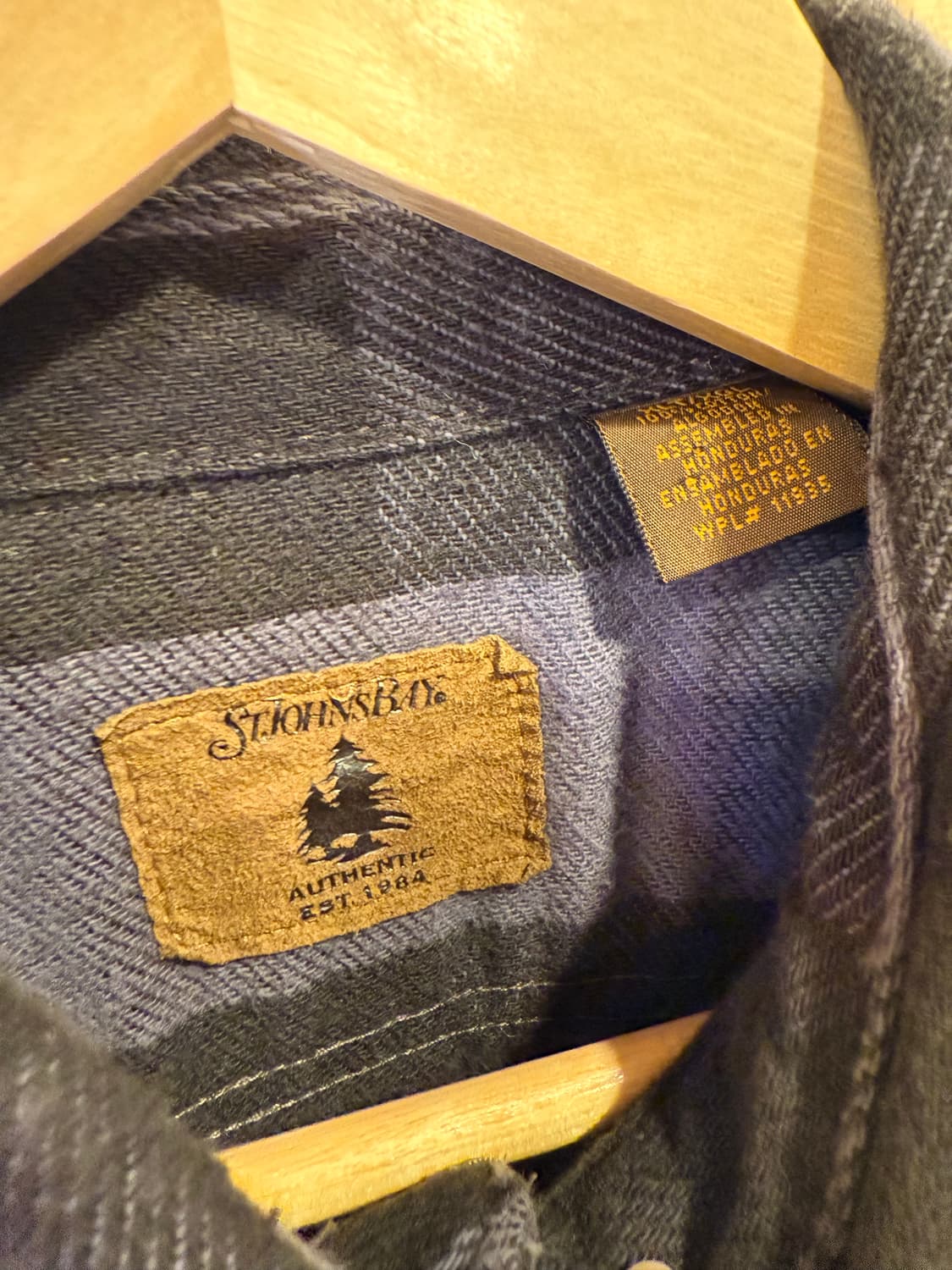 세인트존스베이 블랙 앤 그레이 버팔로 체크 플란넬 셔츠 상품이미지2