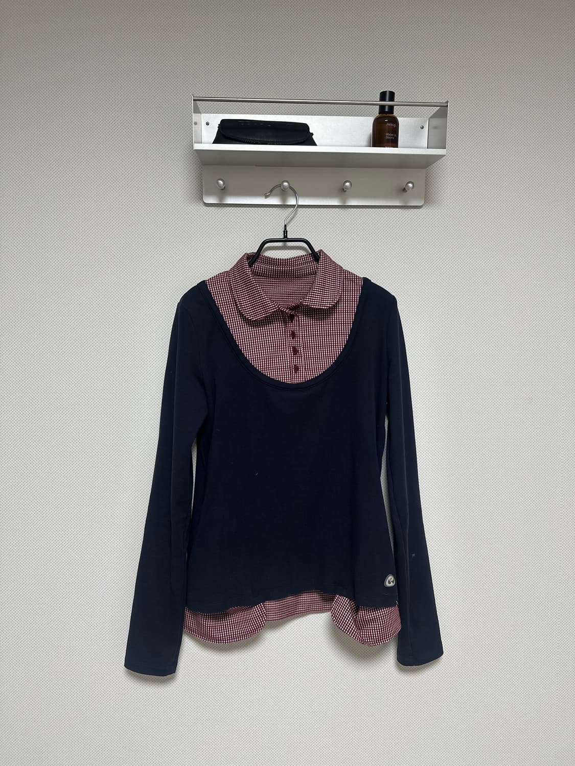 코이세이오 리버시블 컬러 롱슬리브 네이비 상품이미지3