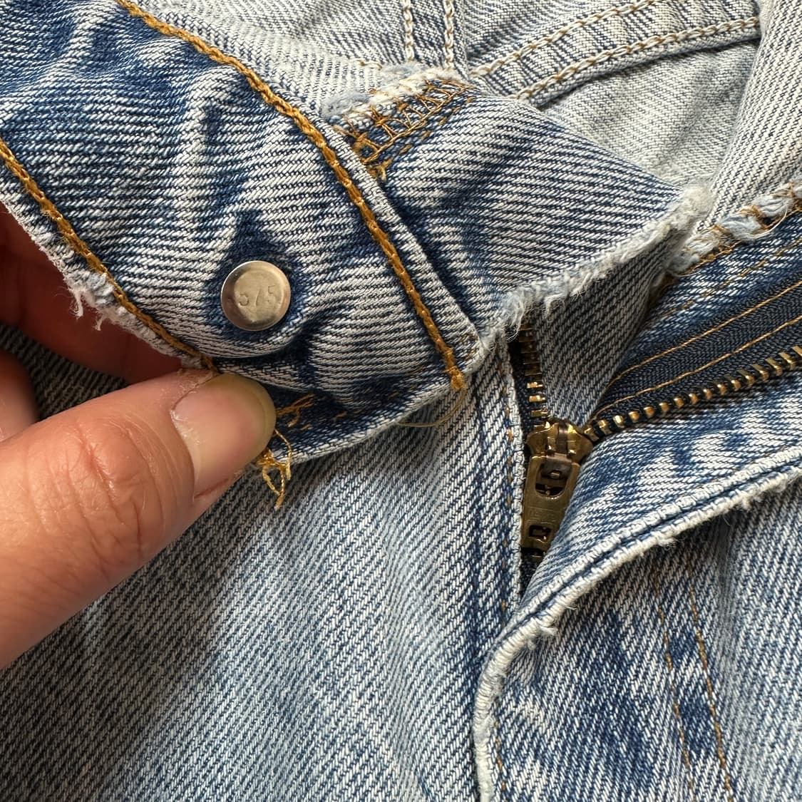 9~00s USA 리바이스 505 블루 진 데님 팬츠 37 상품이미지9