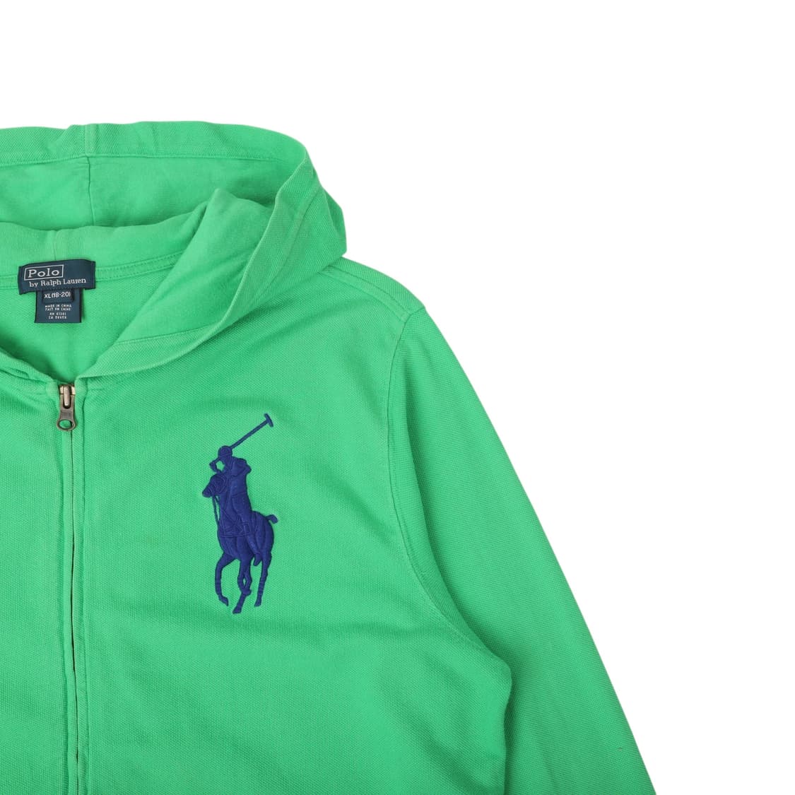 폴로 랄프로렌 빅포니 라이트 그린 후드집업 상품이미지3