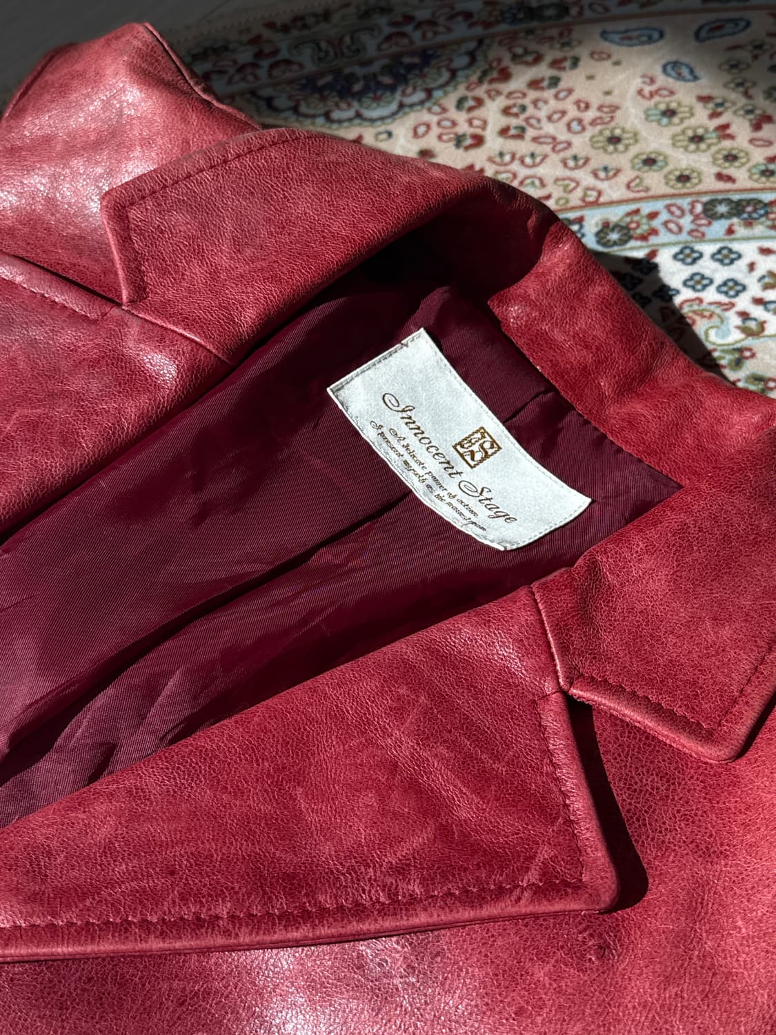 Japanese vintage leather jacket 상품이미지4