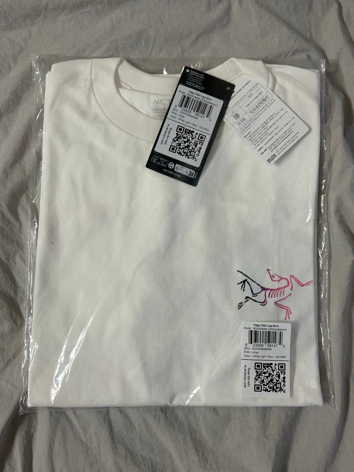 아크테릭스 / 크래그 코튼 반팔티셔츠 화이트 / L 상품이미지4