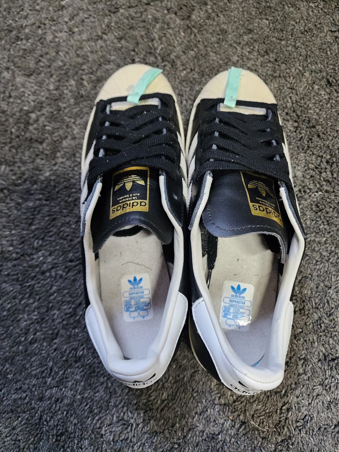 아디다스 슈퍼스타80s 검흰 270사이즈  상품이미지8