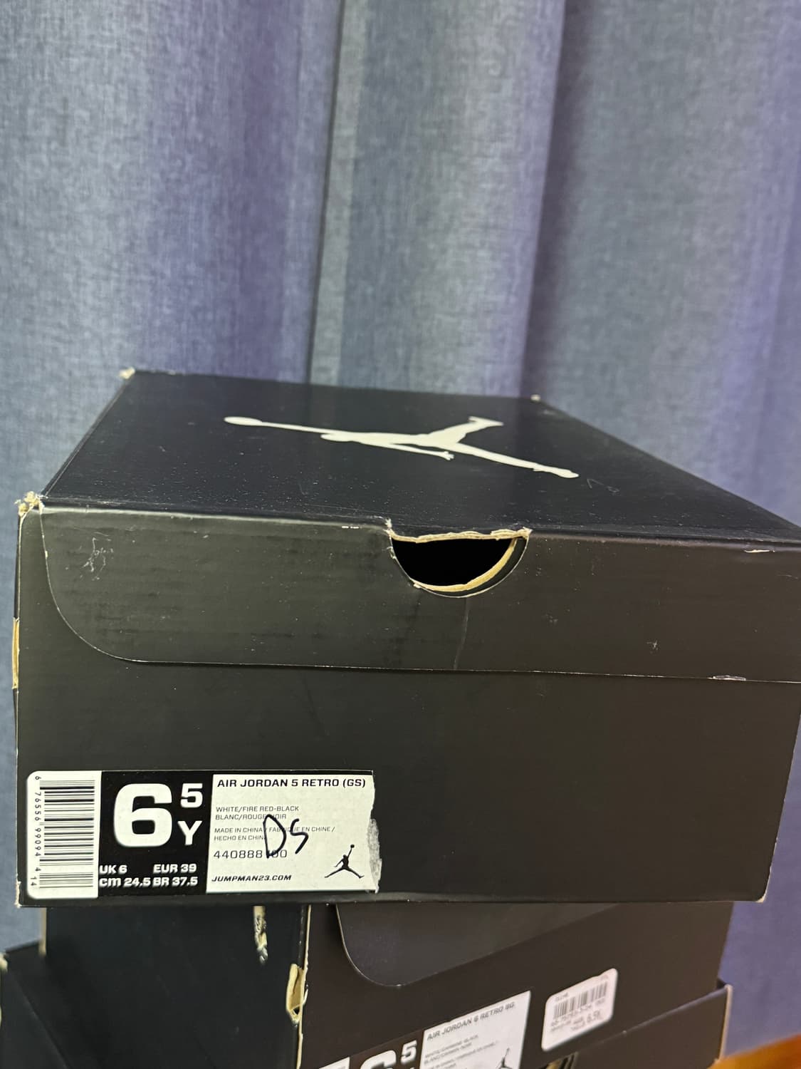 나이키 에어조던5 화이트/레드 농구화 상품이미지5