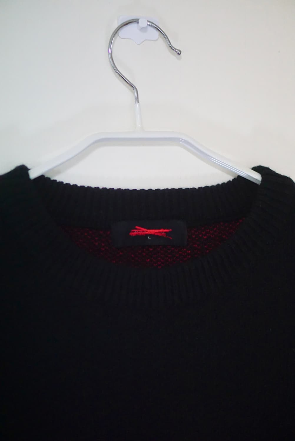 블랙 그래픽 니트 상품이미지3