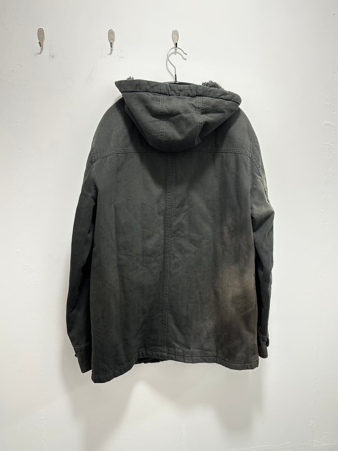 Jpn create barefoot grunge fade fur hood 상품이미지7