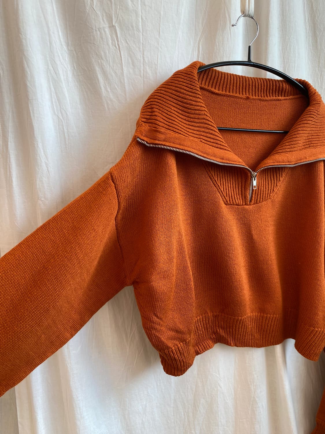 INGNI 오렌지 하프집업 니트(M) 상품이미지6