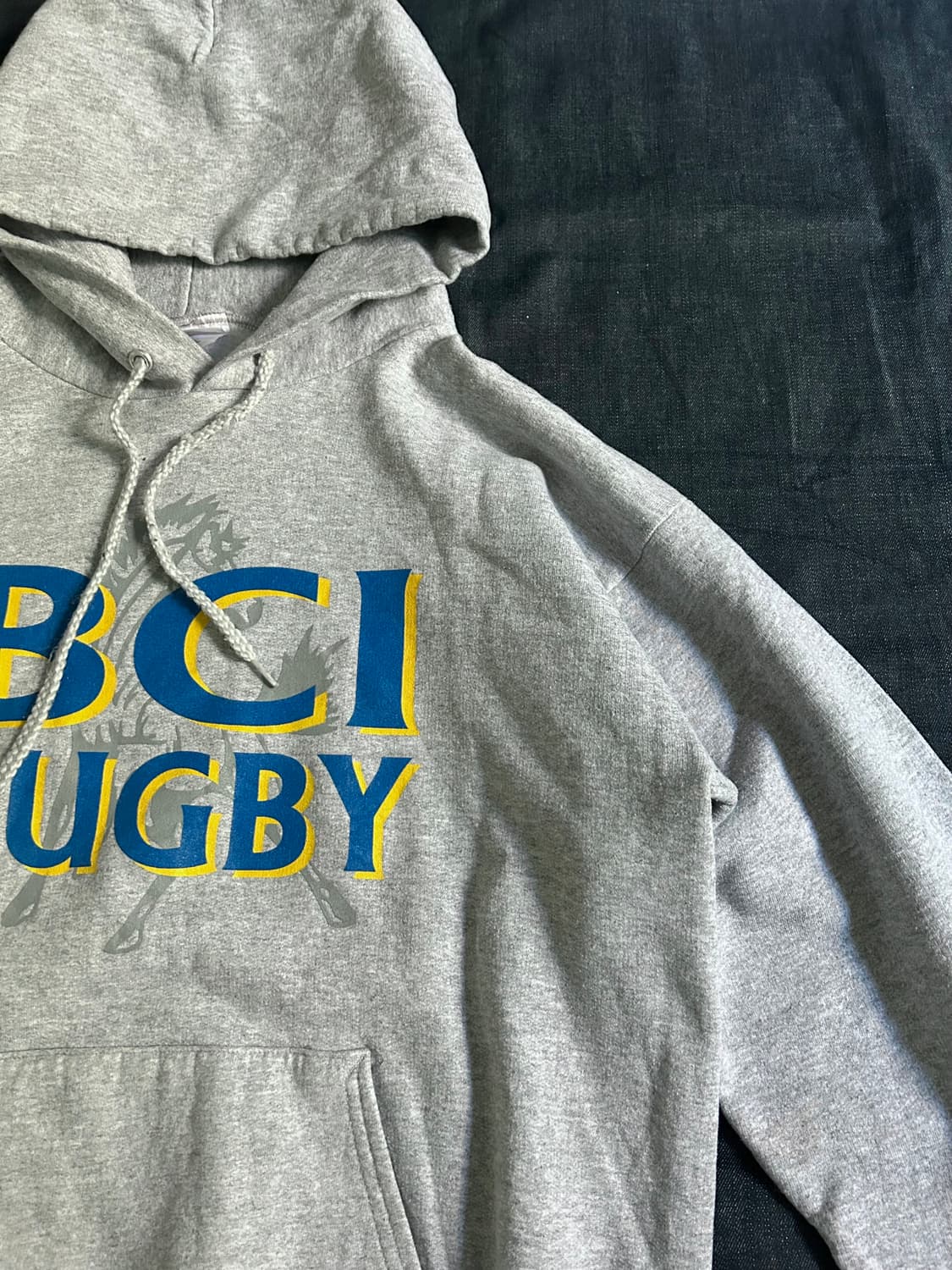 00s Hanes 멜란지 그레이 스웻후디 상품이미지3