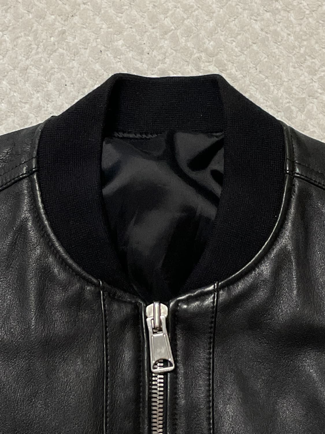 SIEG 웨스턴 무드 램스킨 양가죽 레더 블루종 자켓 상품이미지4