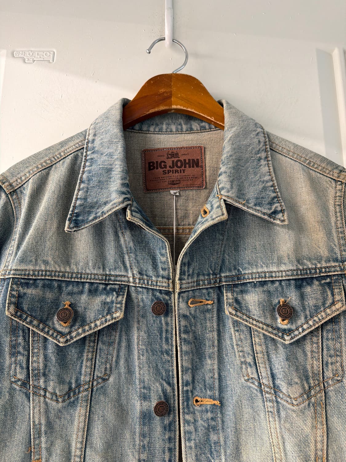 일본빈티지 Big john 페이드 블루 데님자켓 상품이미지6