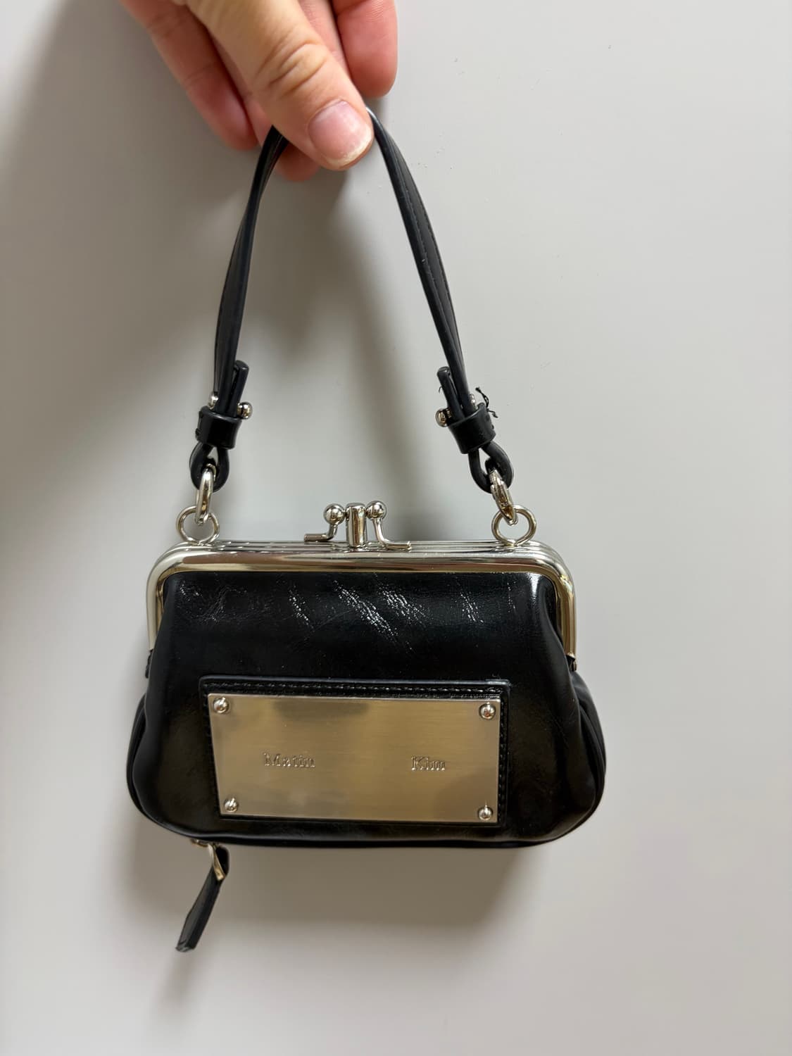 마뗑킴 FRAME 미니 월렛백 블랙(실착 2회) 상품이미지2