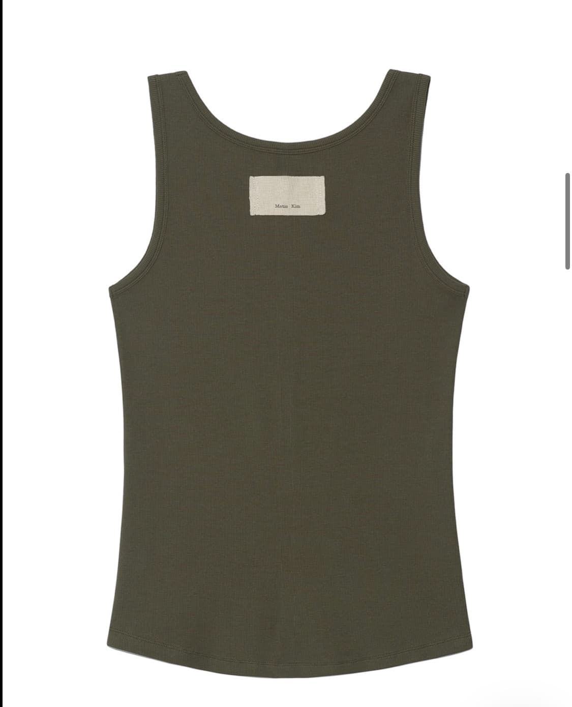 마뗑킴 슬리브리스 m사이즈 (슬림 탱크탑 카키) 상품이미지2