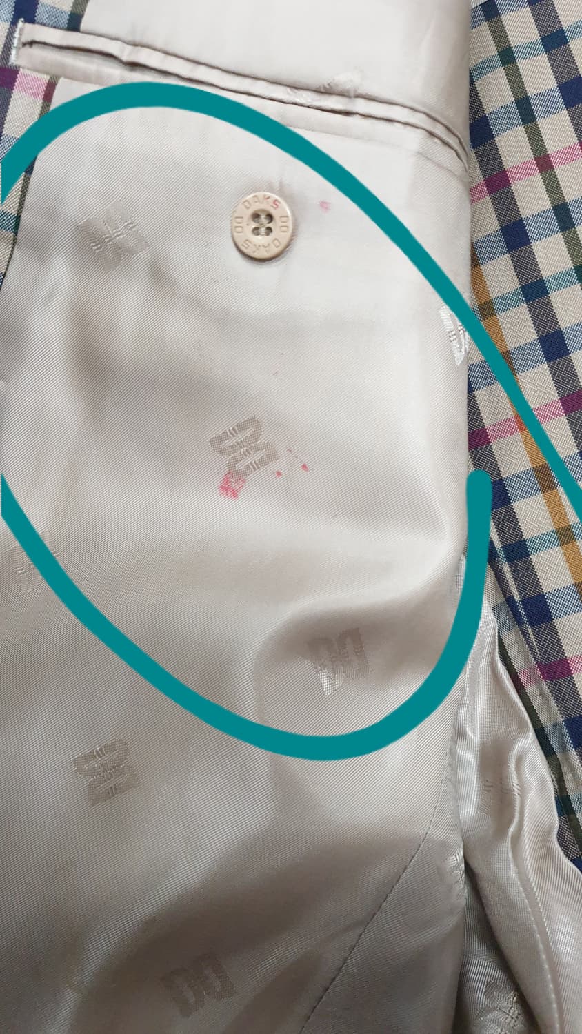 닥스 체크  봄 여름 자켓 울100% 100사이즈 상품이미지10