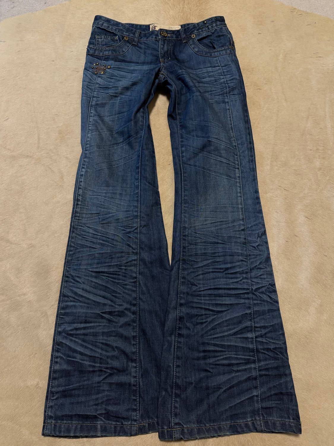 주름 디테일 데님팬츠 상품이미지3