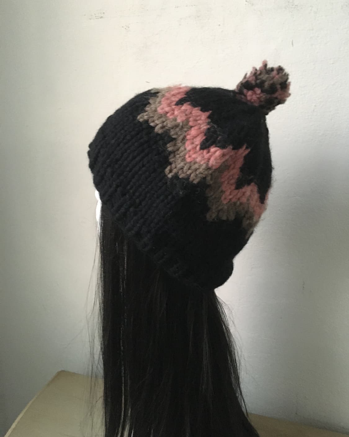  pom pattern knit beanie 상품이미지2