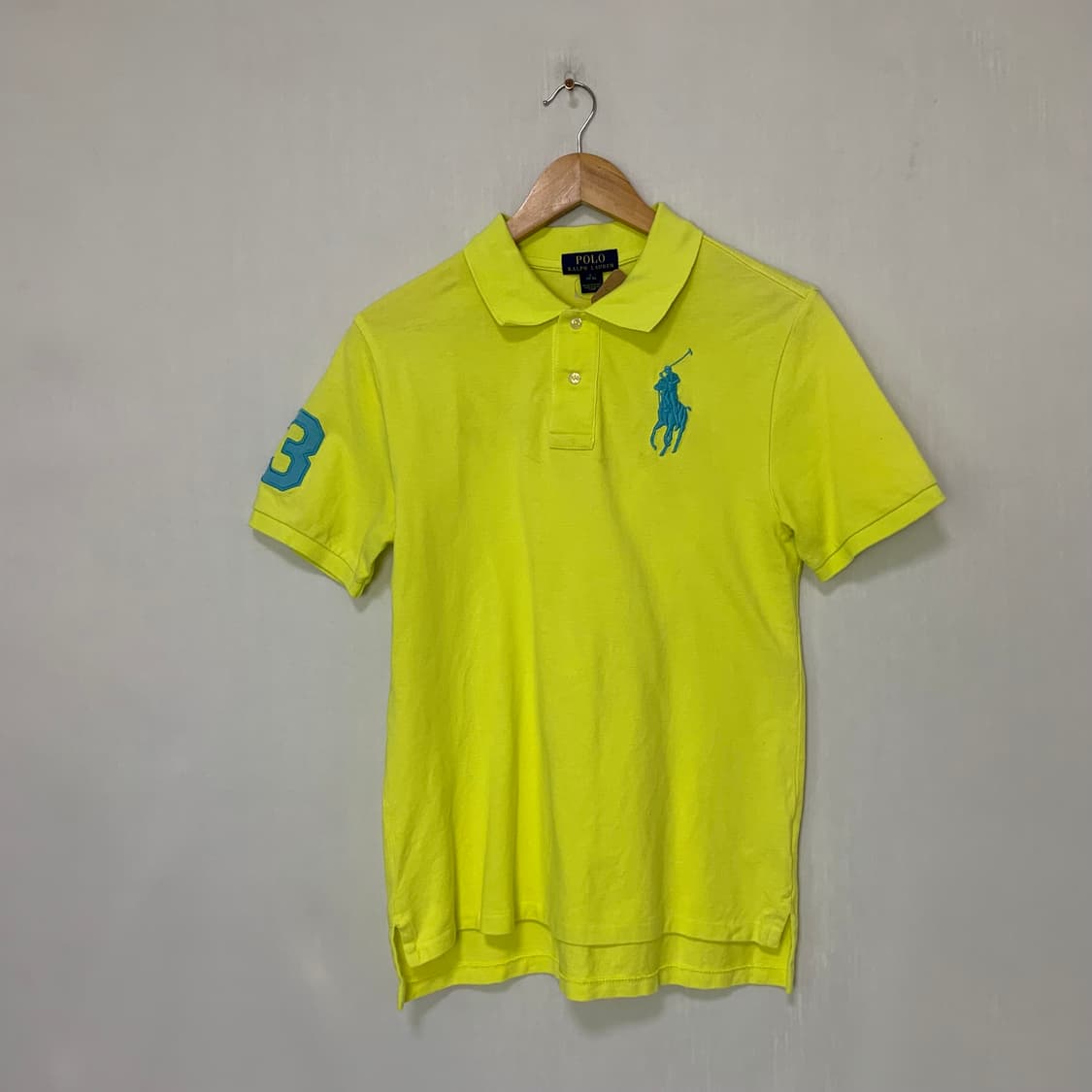 폴로랄프로렌 빅포니 옐로우 반팔 카라 티셔츠 폴로티 남녀공용 상품이미지1