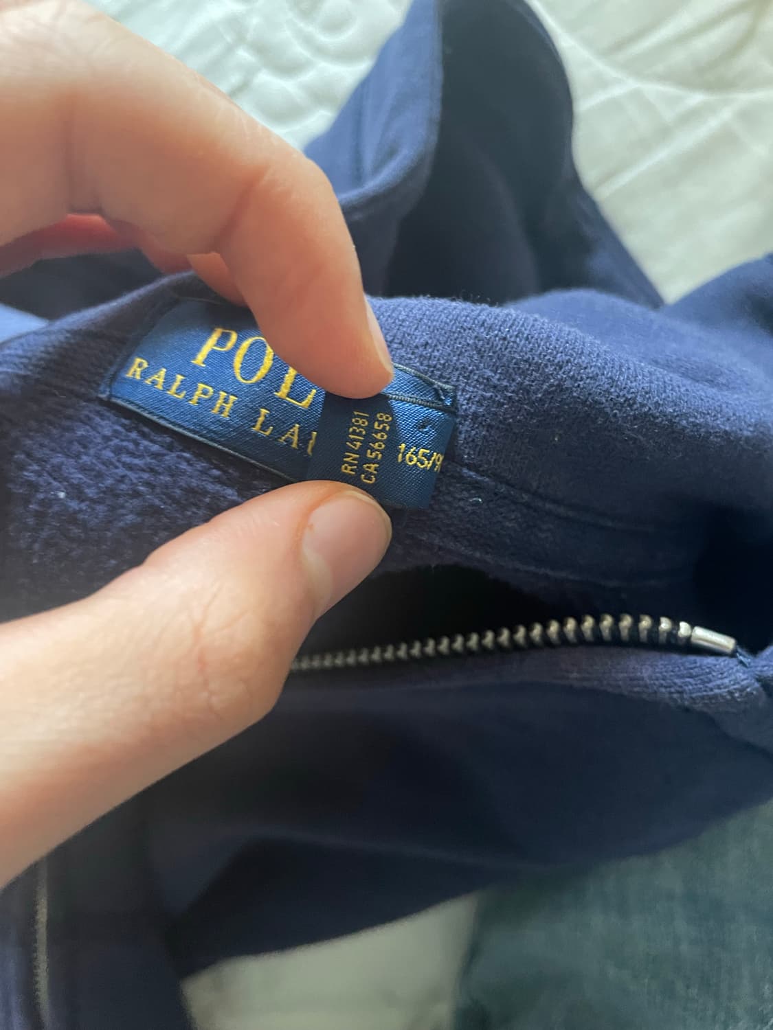 폴로 네이비 후드집업 상품이미지4