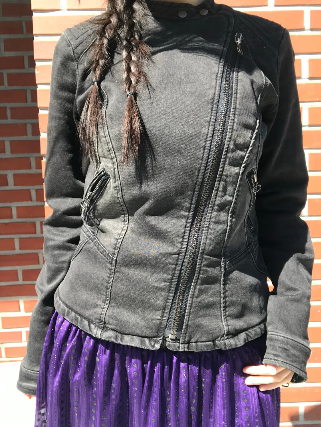vintage slim fit denim jacket 상품이미지4