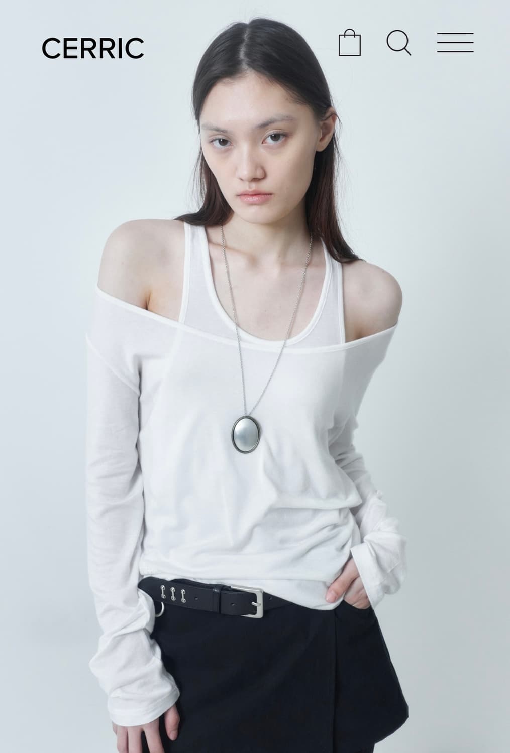 CERRIC 세릭 2WAY LAYERED LONG TOP 상품이미지2