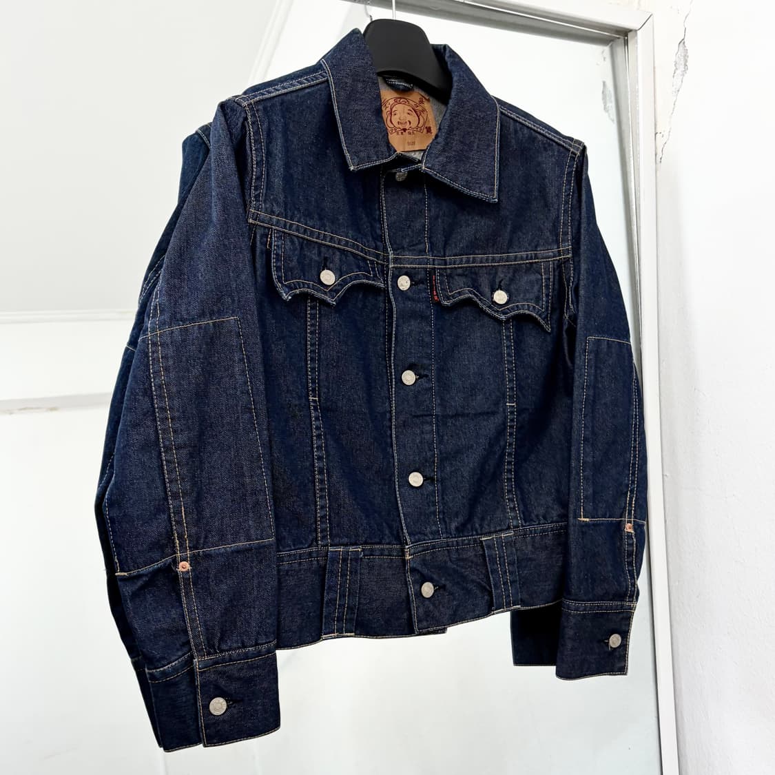 에비수 재팬 자수 데님 자켓 상품이미지5