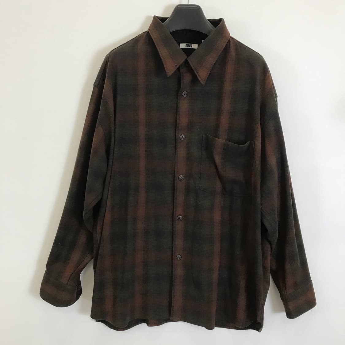 유니클로U 플란넬 옴브레 체크셔츠 [3XL] 상품이미지1