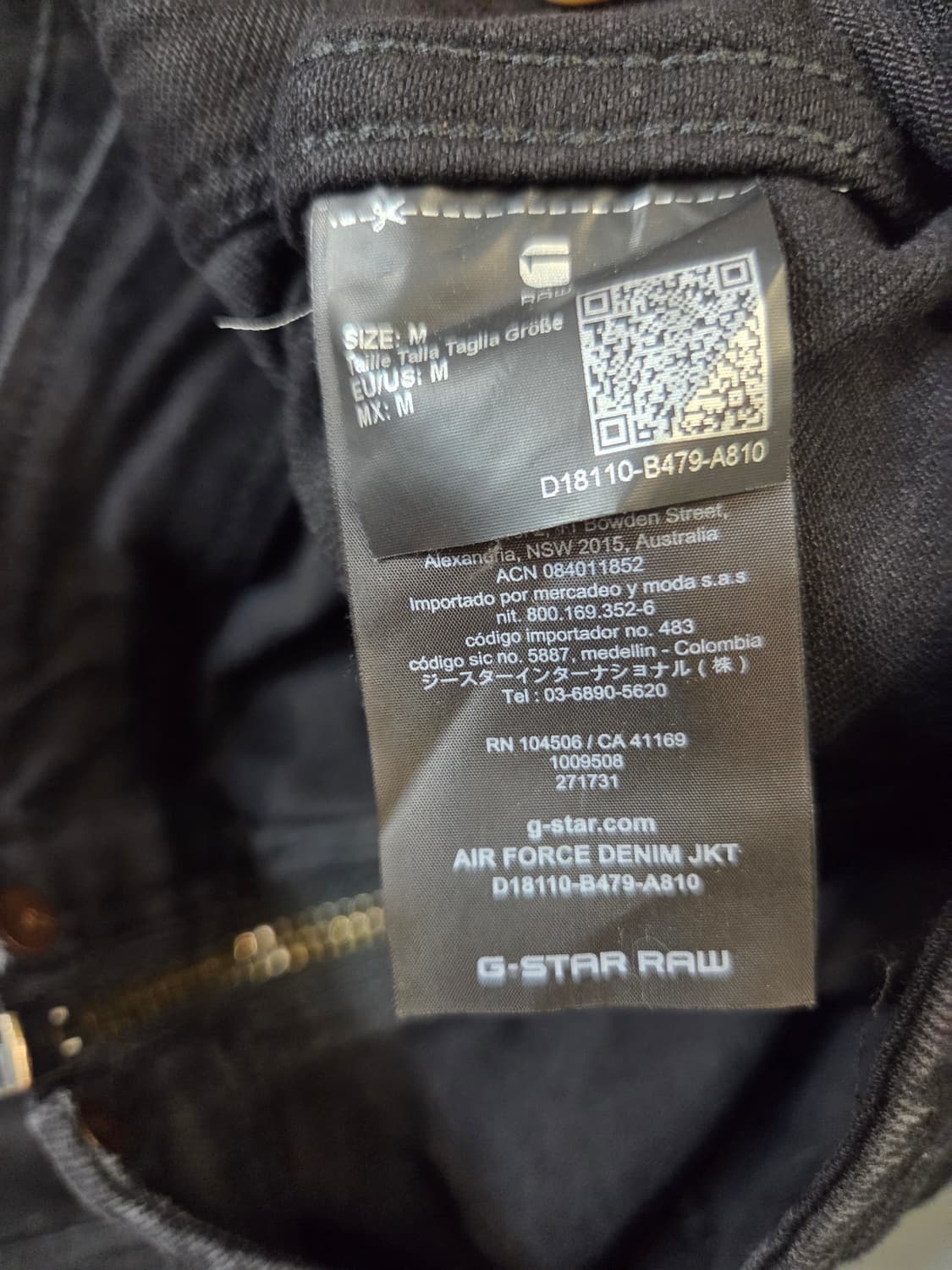 G-Star 블랙 데님 자켓 집업 스타일(M) 상품이미지8