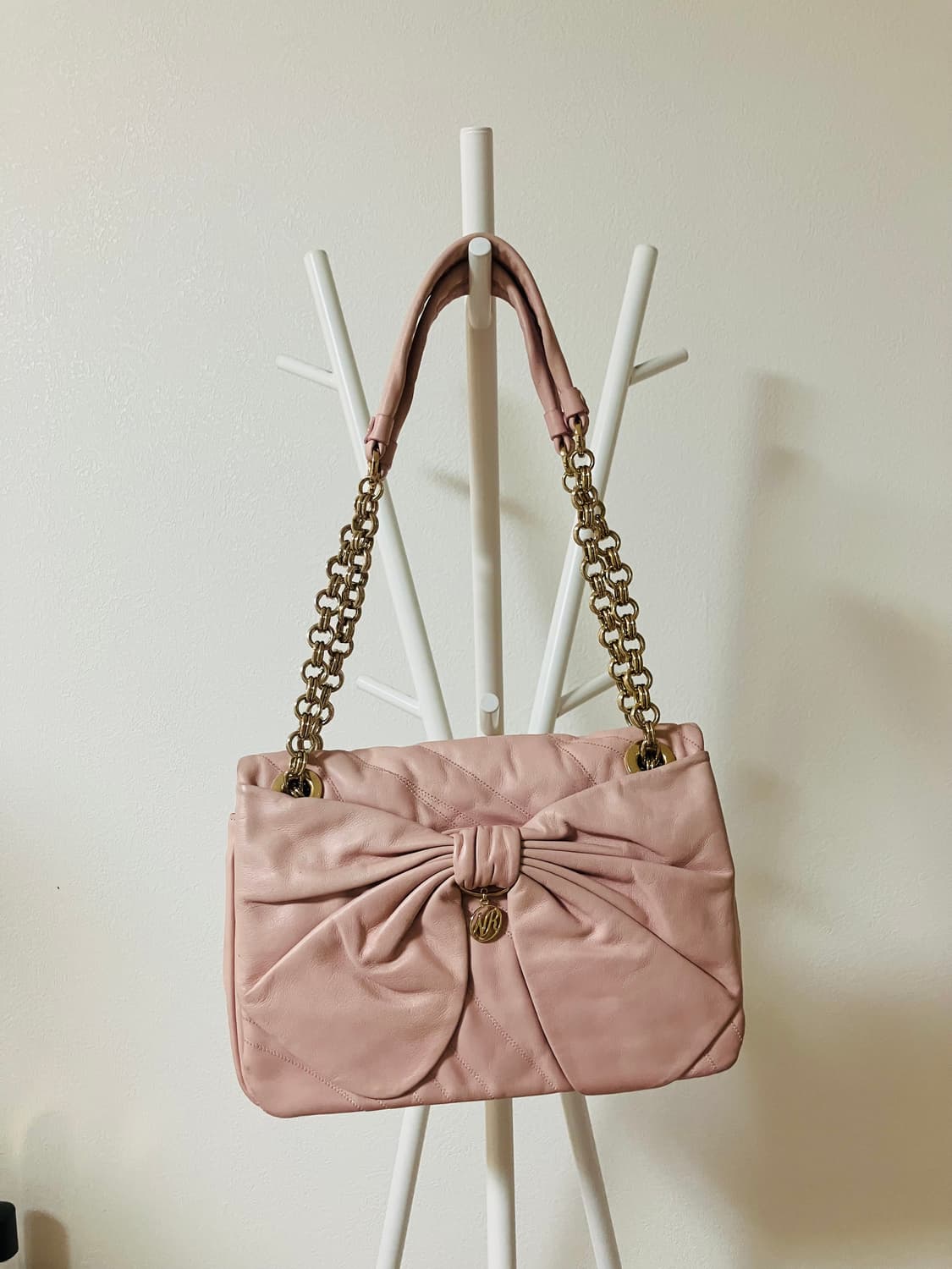 니나리치 핑크 리본 체인 숄더백 히메갸루 상품이미지1