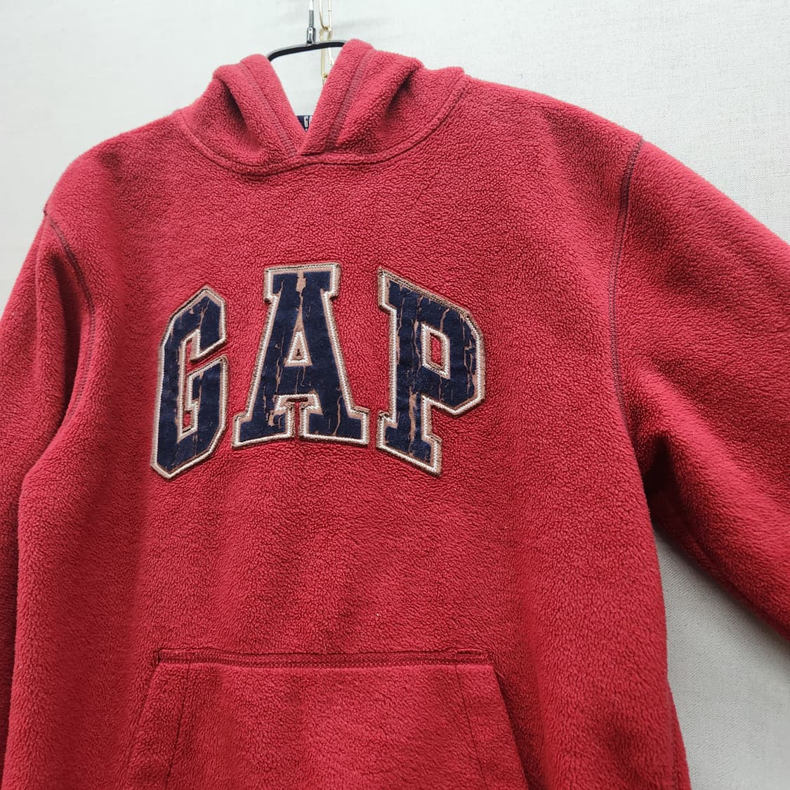 GAP 갭 빅로고 자수 후리스 후드 L 상품이미지2