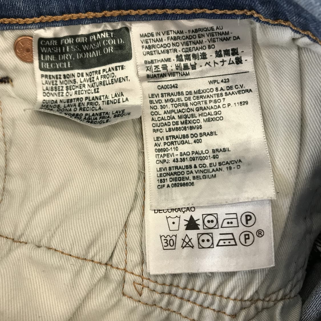 리바이스 505 하계 데님팬츠 [31x32] 상품이미지5