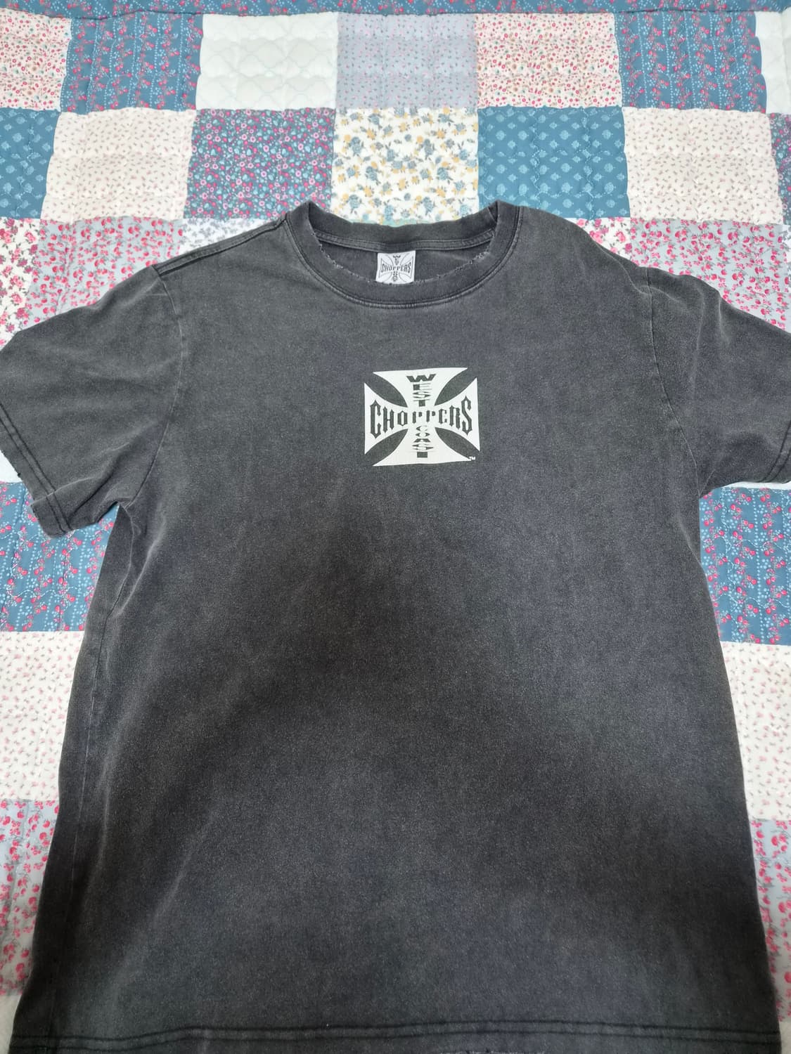 VTG 웨스트 코스트 차퍼스 아이언 크로스 티셔츠 상품이미지2