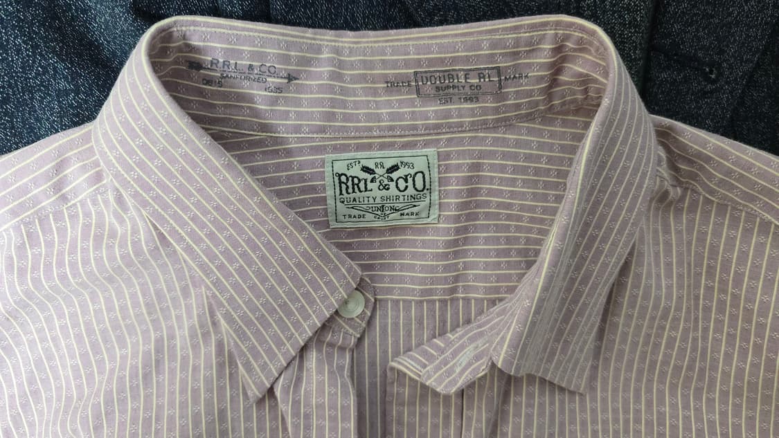[M/100] RRL 빈티지 코튼 워크 셔츠 (아이보리 화이트) 상품이미지3