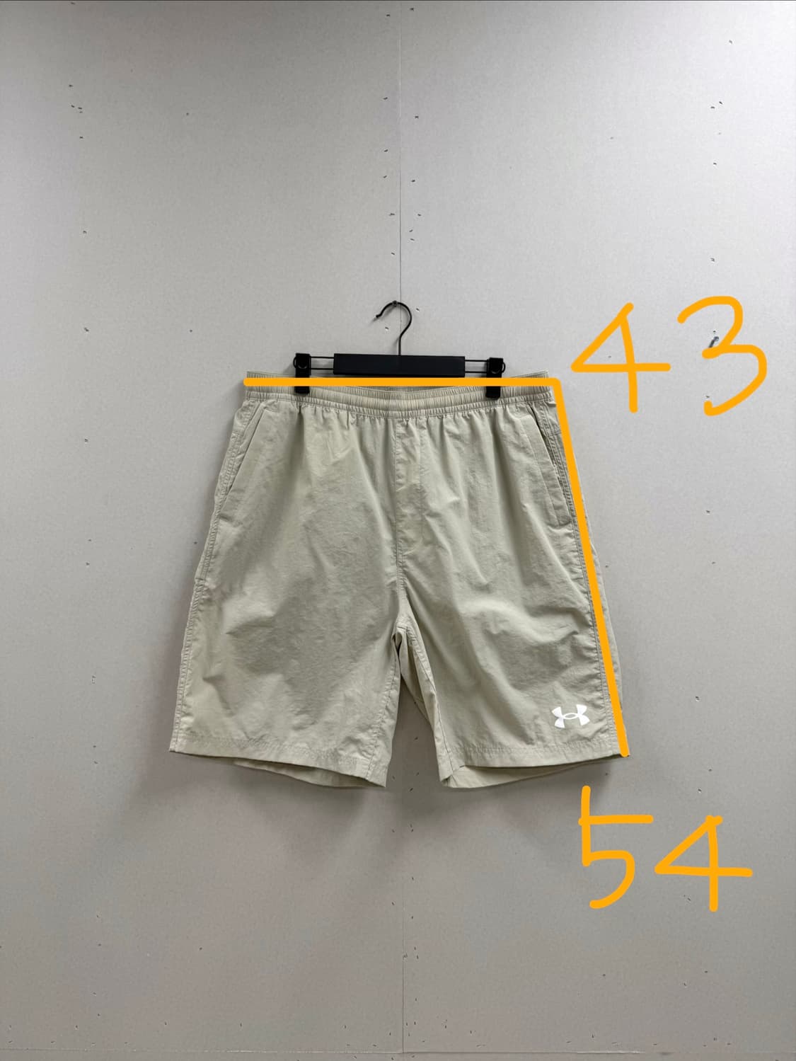 남성 XL / 언더아머 우븐 쇼츠 반바지 베이지 상품이미지2