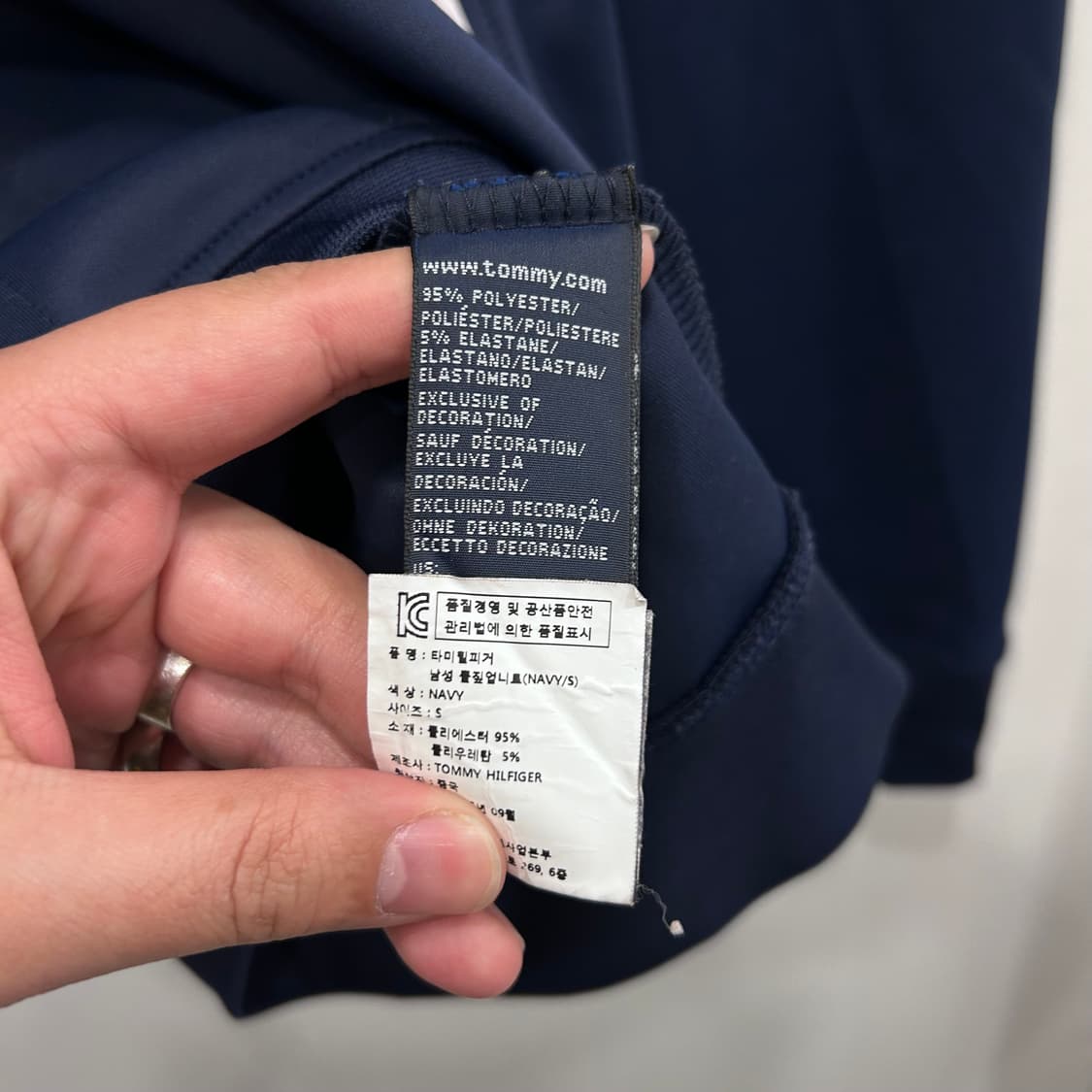 타미힐피거 오버핏 래글런 풀집업 저지 상품이미지4