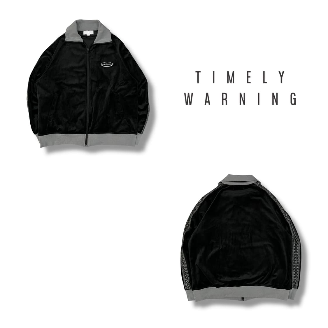 timely warning 벨벳 트랙탑 y12883 상품이미지1