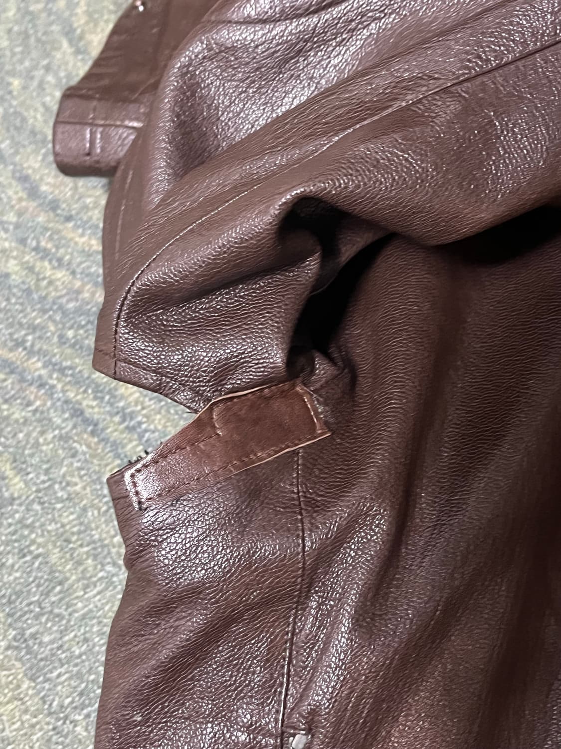 90-00s prada motor leather jacket achive 상품이미지3