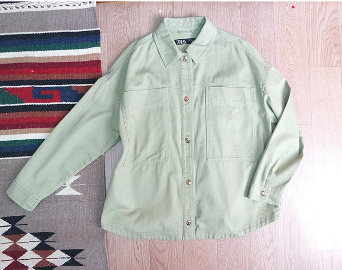 ZARA 오버핏 데님 자켓 상품이미지5