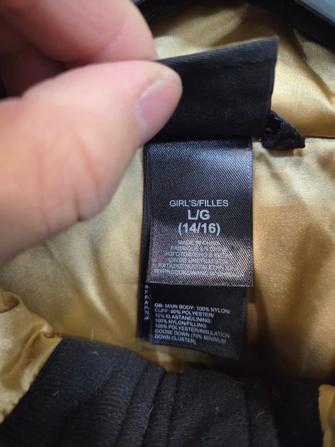 노스페이스 해외판 주니어 골드로고 벨티드 550패딩 14 16 성인 s 상품이미지3