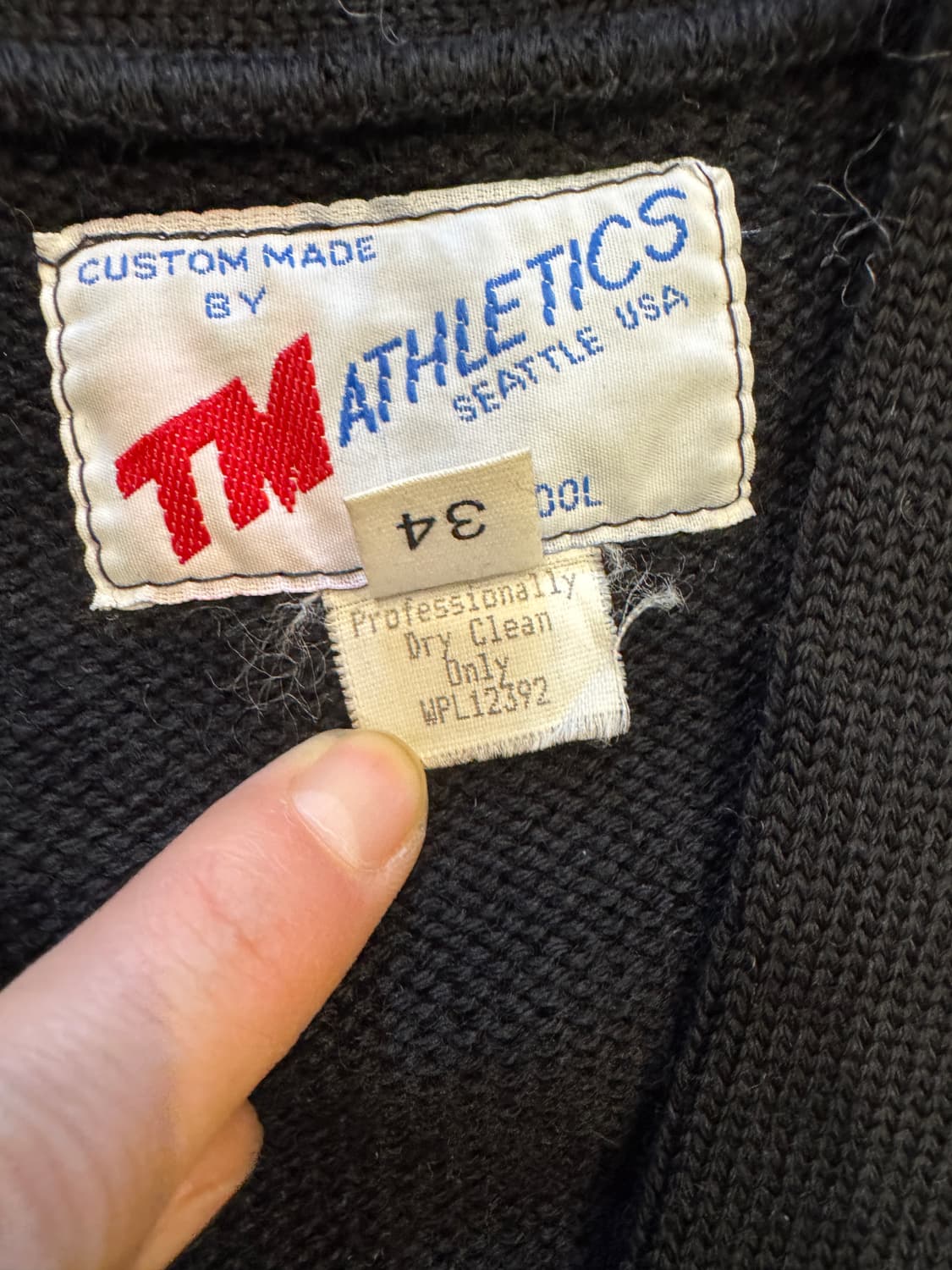 80s TM Athletics 레터맨 가디건 (34) 상품이미지5