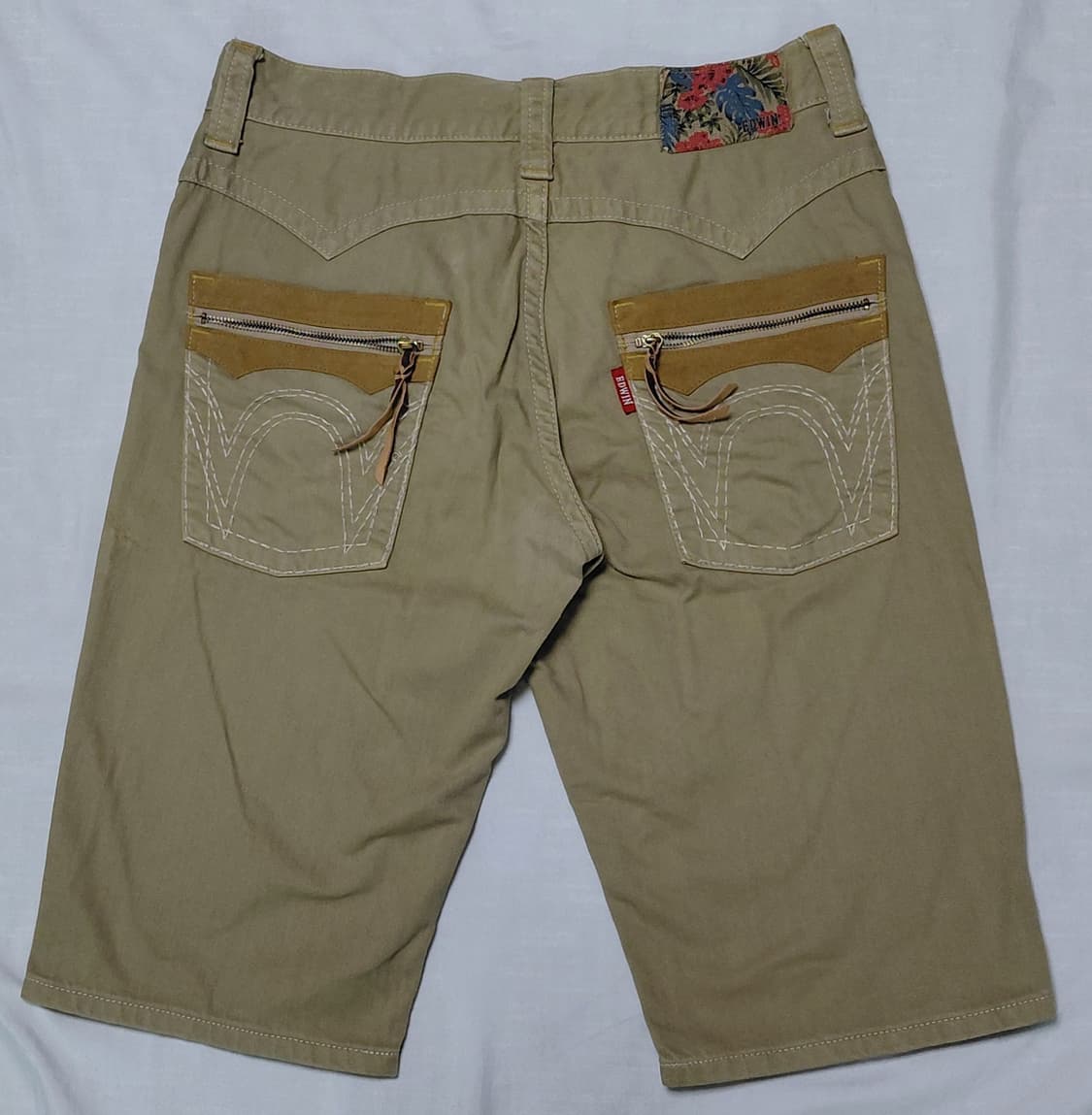 [32] 에드윈(EDWIN) 빈티지 웨스턴 지퍼 디테일 하프 팬츠 상품이미지4