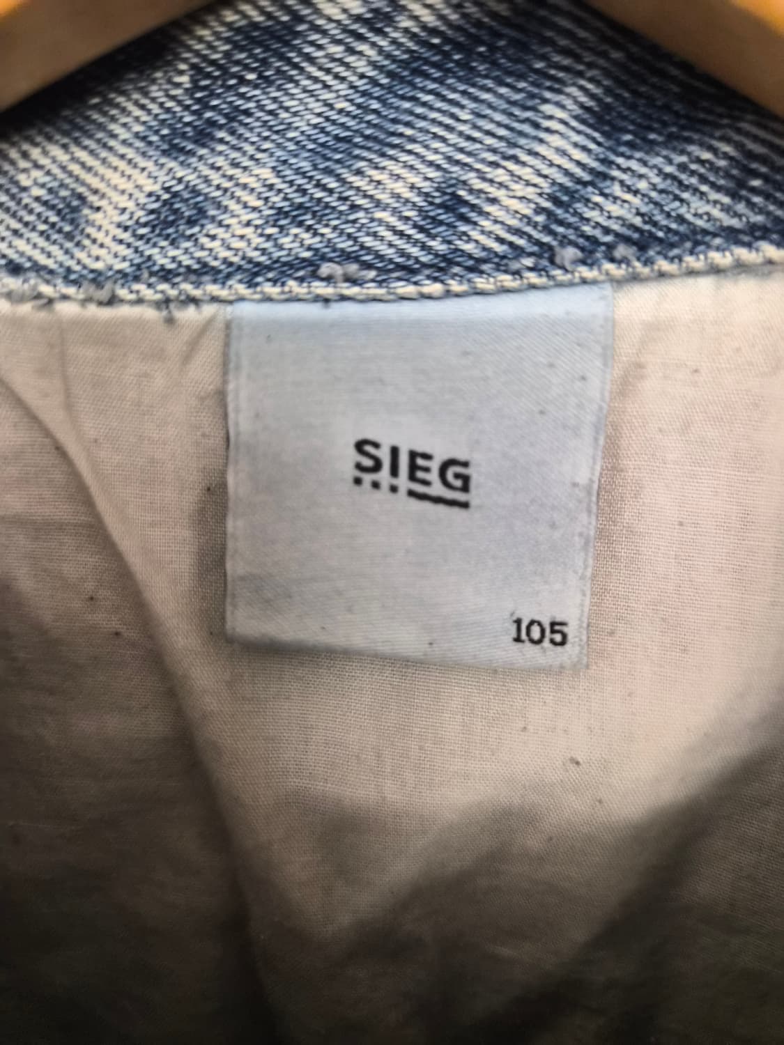 105) SIEG 지이크 데님 셔츠형 자켓 팝니다 상품이미지5