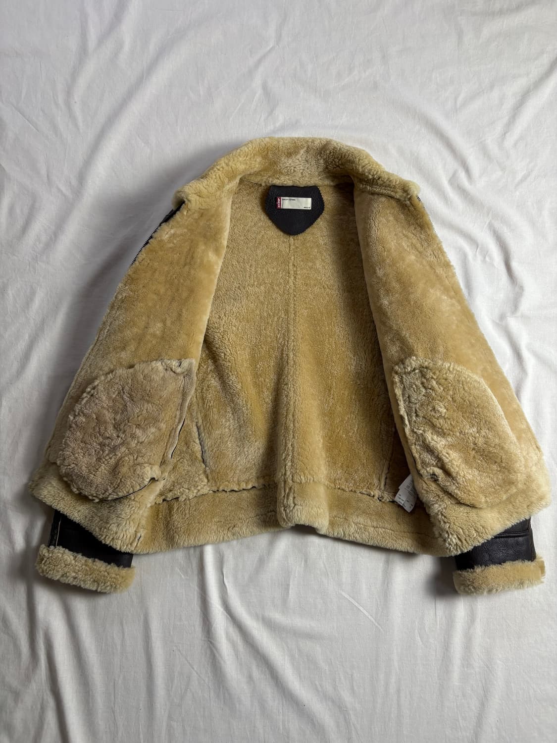 Levis 리바이스 B-3 양가죽 시어링 무스탕 봄버 자켓 L 상품이미지3