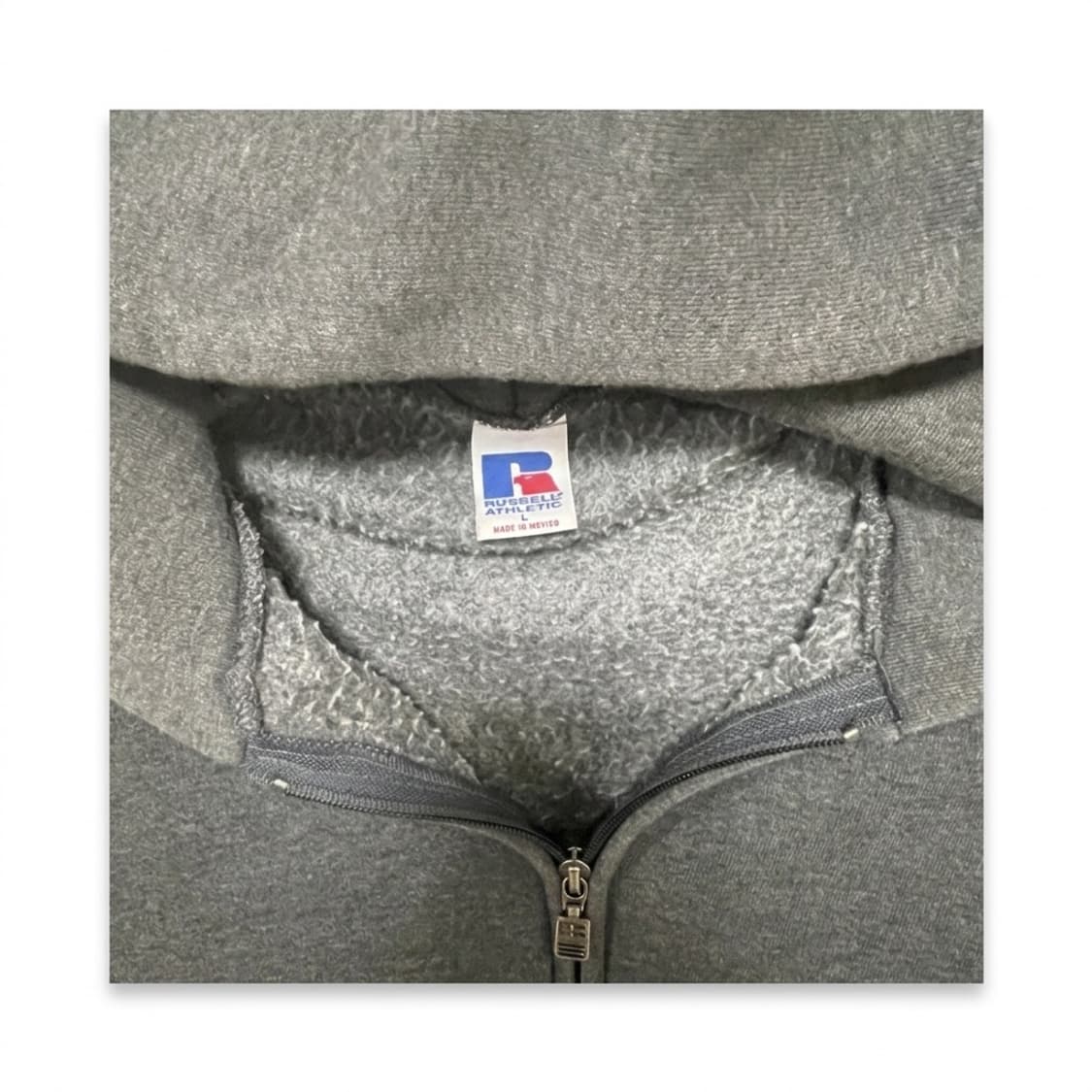 [L] 러셀 에슬레틱 후드집업 차콜 그레이 상품이미지3