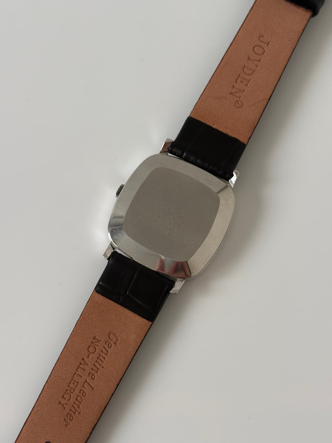 1970s Texture Bezel Silver Square Quartz 상품이미지7