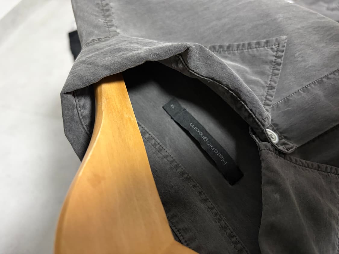 정리중) 해칭룸 차콜 워싱 크롭 셔츠 4사 상품이미지2