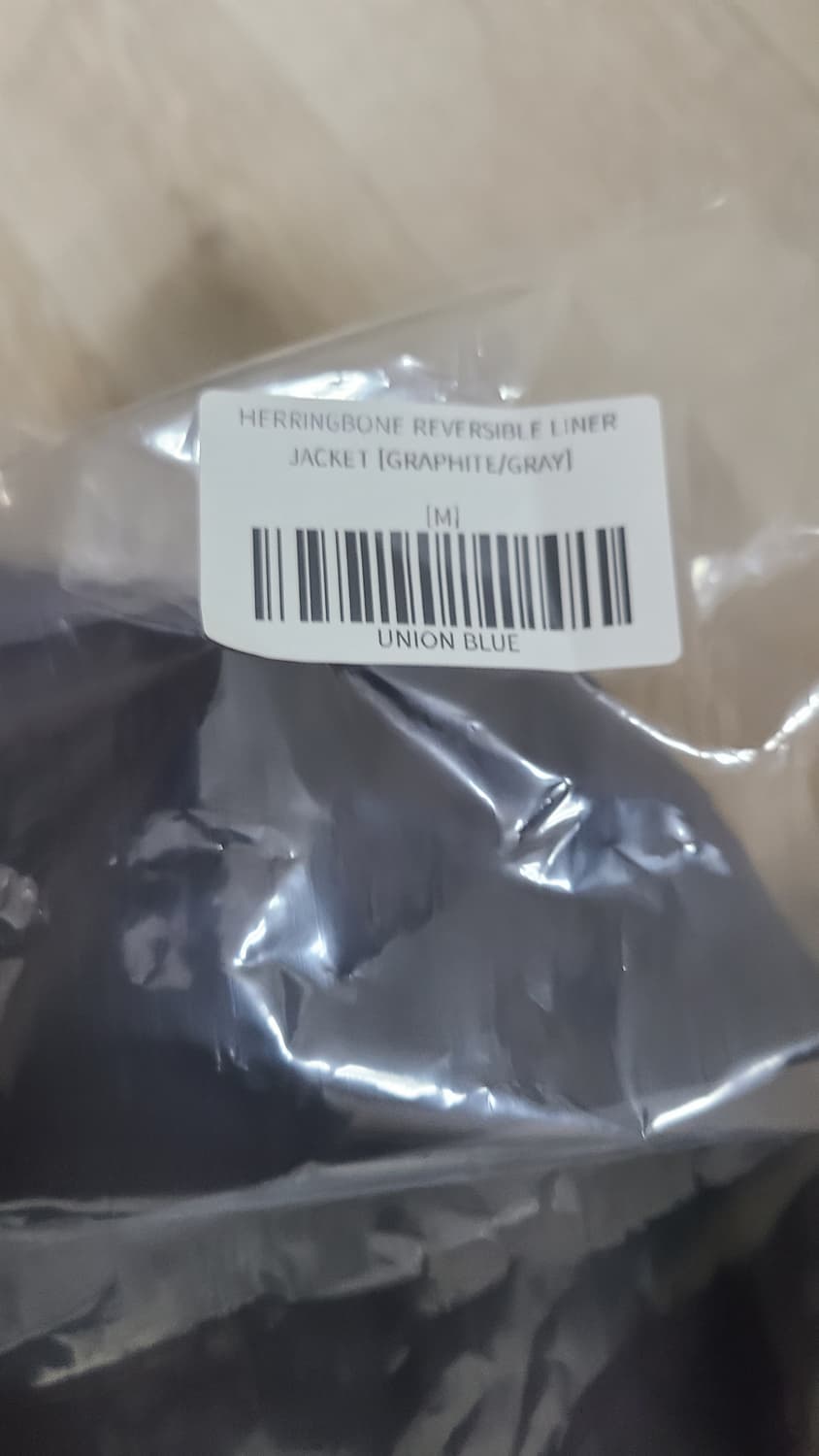 새상품)유니온블루 라이너 그라파이트 m사이즈 상품이미지3