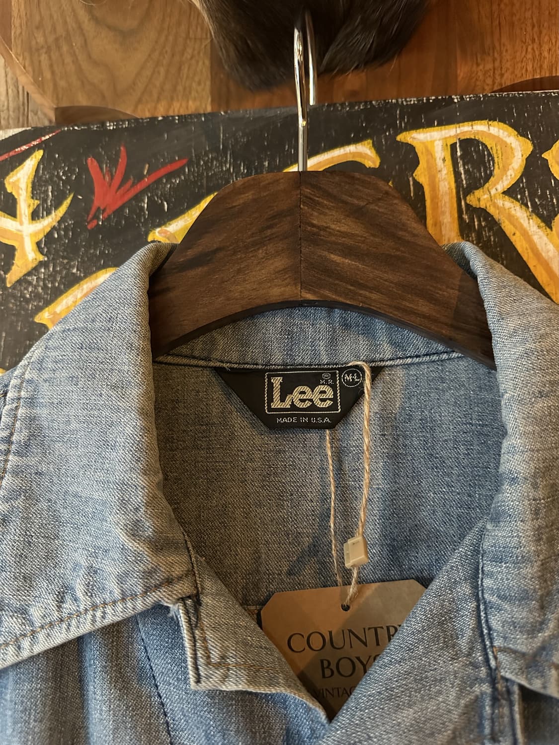 70s USA Vintage Lee Western Denim Jacket 상품이미지9