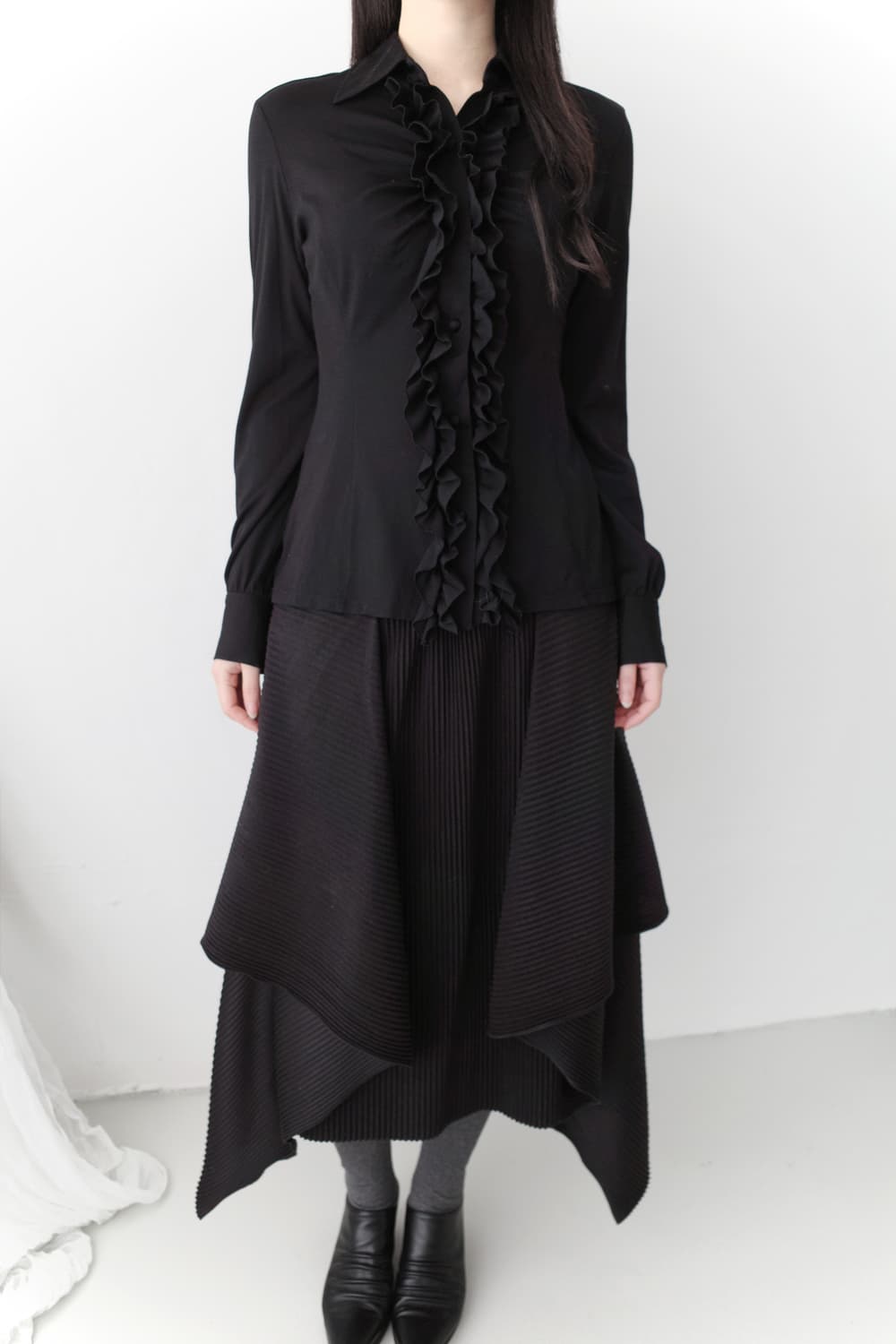 naracamiche) frill shirt  상품이미지7