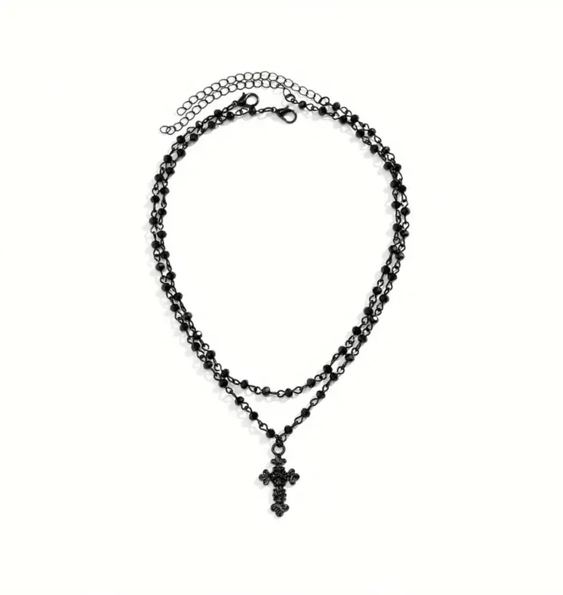 NOIR CROSS NECKLACE 상품이미지5