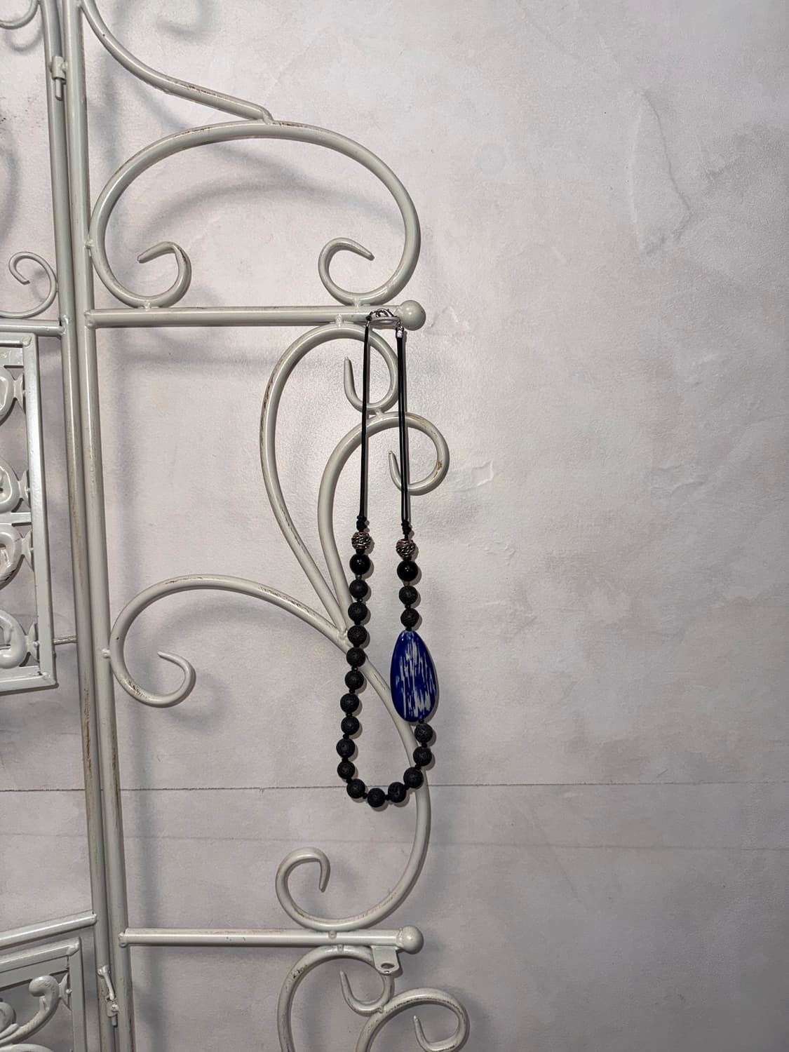 Blue oriental stone beads necklace  상품이미지3